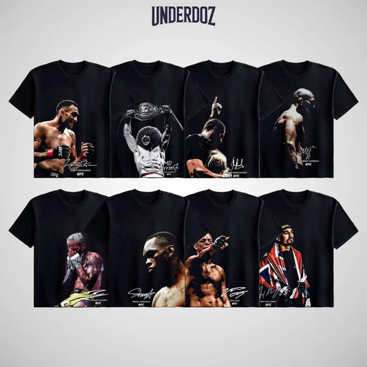 Women's Vintage Washed Oversized Unisex Natural Cotton Crewneck T-Shirt - UFC Fighters Champions MMA Graphic Tee with Eat Sleep Goon Repeat & Purple Rain Print, Personalized Cargo Pants Fabric-Inspired, Breathable Casual Streetwear for Birthday