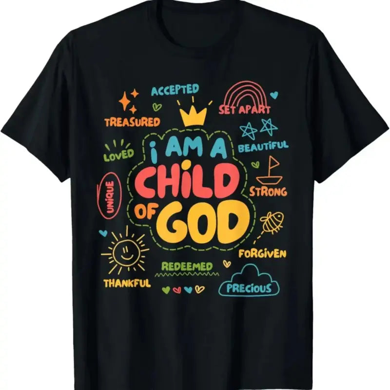 I am a Child of God Christian Retro Jesus Faith Design Gifts T-Shirt