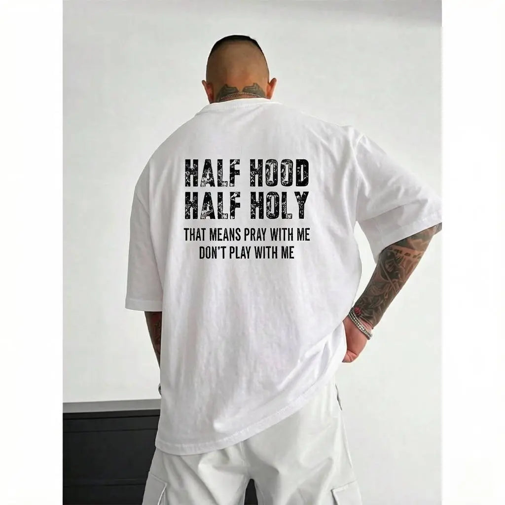 Streetwear Graphic Hoodie with Durable "Pray With Me Don't Play With Me" Print, Soft Unisex Pullover, Gifts for Him