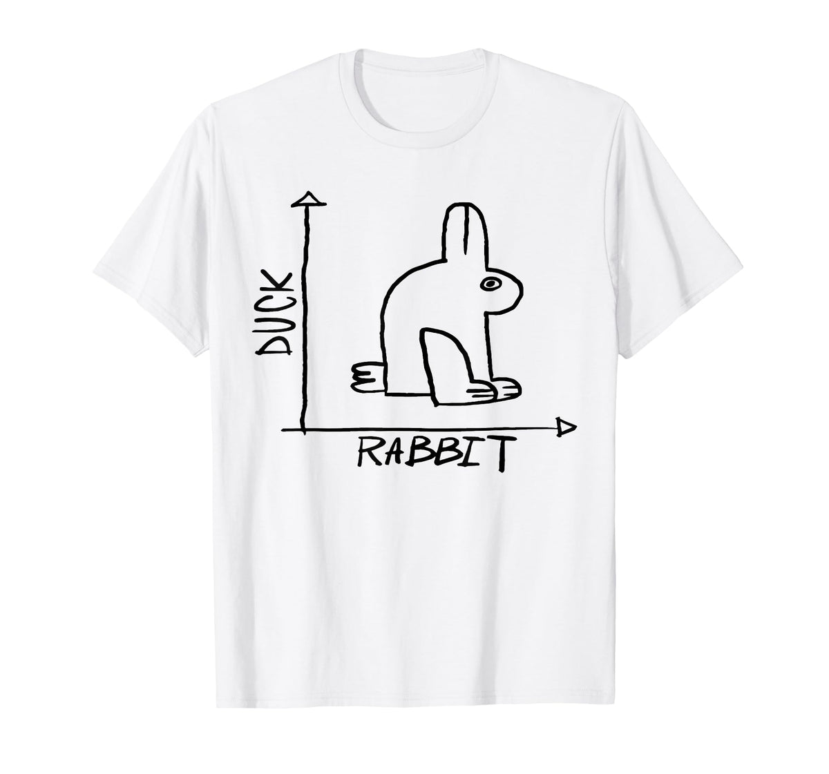 Duck Rabbit Funny Science Nerd Physics Math Geek Funny Sayin T-Shirt