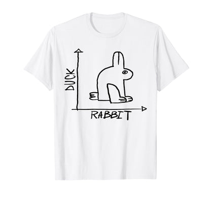 Duck Rabbit Funny Science Nerd Physics Math Geek Funny Sayin T-Shirt