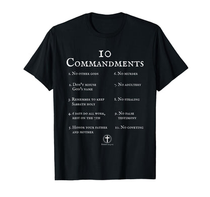 10 Commandments Bible Verse Scripture T-Shirt