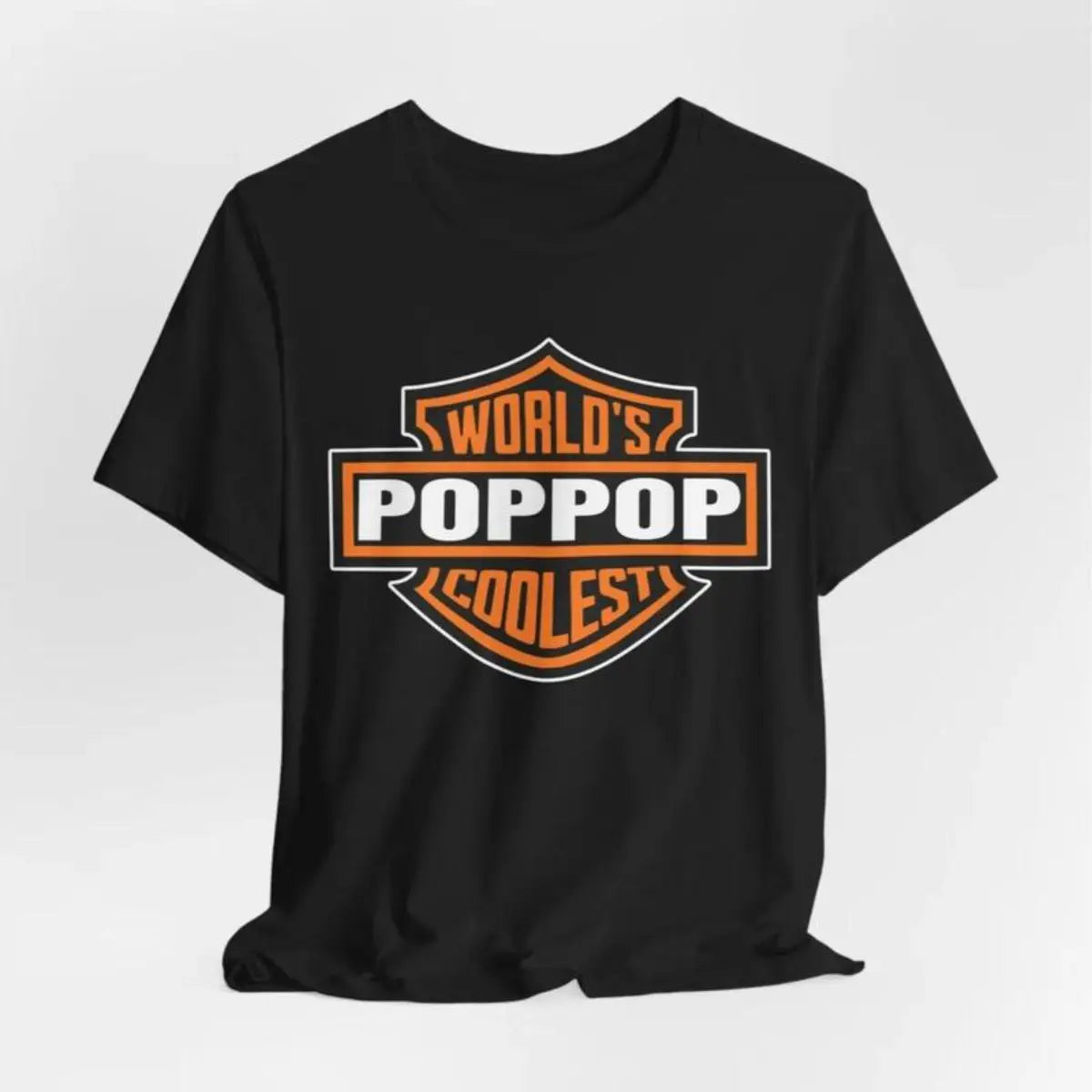 Custom Name World's Coolest Grandpa Shirt, Grandpa Nickname Gift Motorcycle Dad Shirt Father's Day Tee Birthday Gift from Grandkids