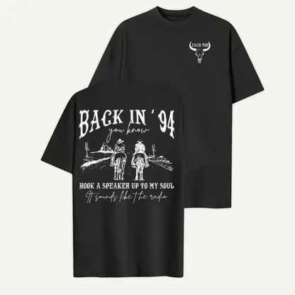 Back in 94 Graphic T-Shirt, Vintage Country Music Short Sleeve Top, Unisex Concert Tour Merch for Everyday Wear, Birthday