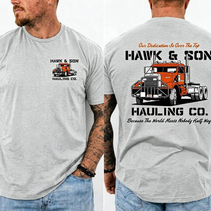 "Over The Top" Trucker Shirt – Vintage Arm Wrestling Movie T-Shirt – Classic 80s Graphic Tee – Retro Film-Inspired Top – Made in USA – Casual Apparel Gift for Truck Drivers & Movie Fans – Men's & Women's Daily Streetwear – The Perfect Father's Day Gift