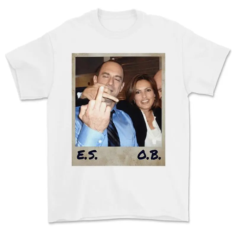 Elliot Stabler And Olivia Benson Shirt Law And Order Shirt Elliot And Olivia Svu Vintage Shirt Cotton Crewneck, Casual Gift Graphic T-Shirt