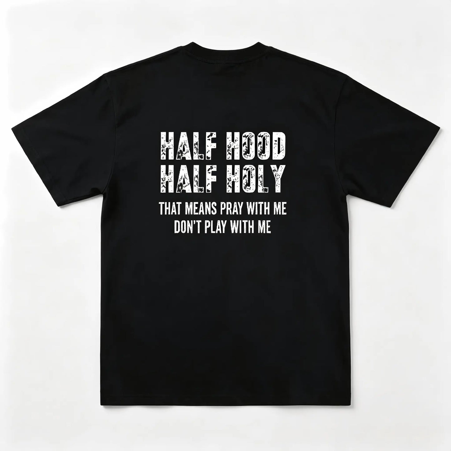Streetwear Graphic Hoodie with Durable "Pray With Me Don't Play With Me" Print, Soft Unisex Pullover, Gifts for Him