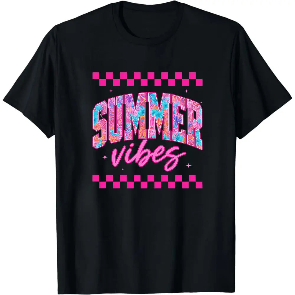 Summer Vibes Shirt, Retro Summer Shirt, Beach Vacation Shirt, Trendy Summer Graphic Tee, Cute Aesthetic Shirt, Casual Daily Wear, Soft Cotton Short Sleeve, Outdoor Leisure Top, Holiday Apparel