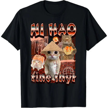Women's Oversized Graphic T-Shirt in 100%25 Cotton, Classic Relaxed Fit Short Sleeve Tee, Lightweight Funny Meme Top for Summer
