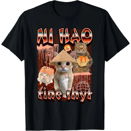 Women's Oversized Graphic T-Shirt in 100%25 Cotton, Classic Relaxed Fit Short Sleeve Tee, Lightweight Funny Meme Top for Summer