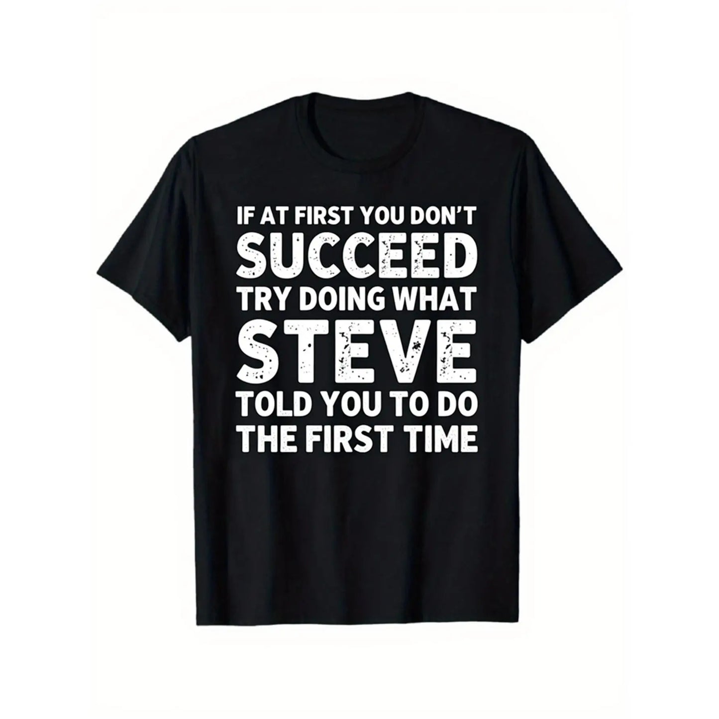 Men's Funny Sarcastic Quote Graphic T-Shirt, Heavyweight Loose Fit Short Sleeve Streetwear Top for Daily Wear & Parties, Tshirt, Menswear