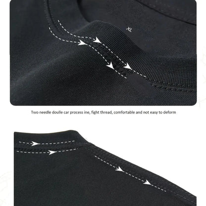 100%25 Cotton Summer T Shirts Mens Funny Print Cotton Top Casual Short Sleeve Crew Neck T Shirt Mens Clothing For Outdoor Black -1 A79 T-Shirt For Men and Women