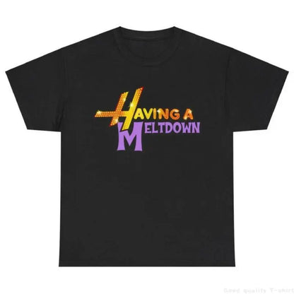 Having A Meltdown T-Shirt, Aesthetic Mental Health Matters Cotton T-Shirt, Trendy Disco Faux Glitter Hannah Montana T-Shirt, Vintage Graphic Tee, Popular Unisex Apparel for Mental Health Awareness