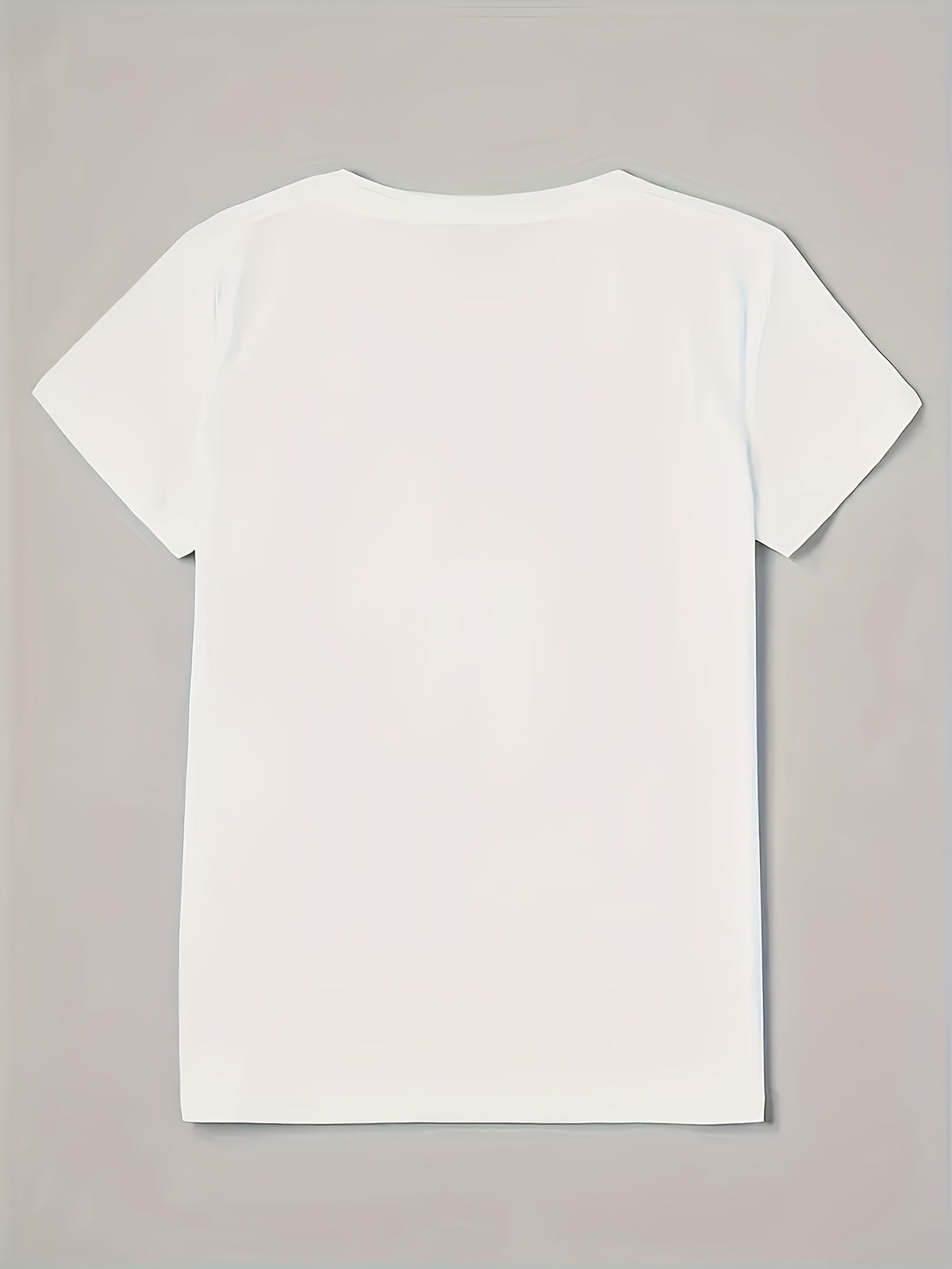 Summer Women's Short-sleeve T-shirt with Front Print, Comfortable and Breathable, Casual Y Style, Suitable for Spring and Summer