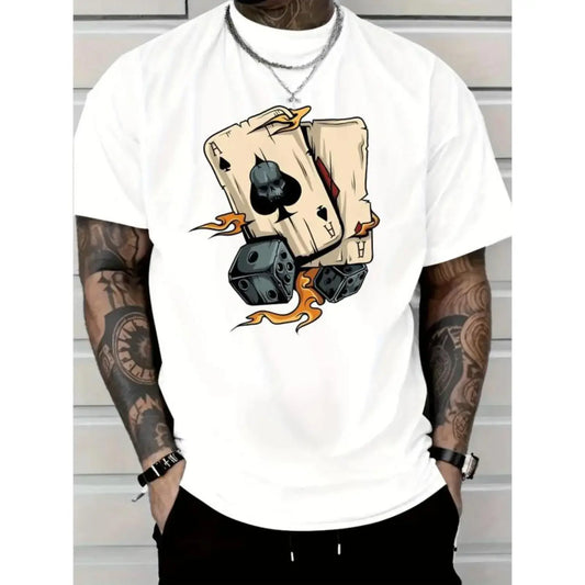 [100%25 Cotton] Men'S Casual Black T-Shirt, Complex Skull And Mechanical Design-Pure Cotton, Round Neck, Short Sleeve, Summer Fashion Pattern T-Shirt T-Shirt For Men And Women