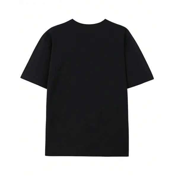 Men’s oversized faith cross T-shirt, Christian religious graphic print, casual black crewneck tee for young believers and streetwear lovers, Shortsleeve, Menswear tiktokshopspringglowup