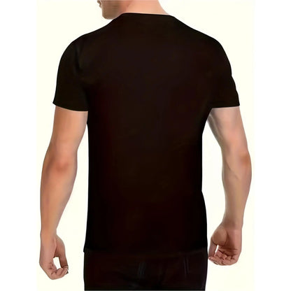 1pc Men'S Summer Casual T-Shirt, Philippines Sun And Stars Patriotic Print, 100%25 Soft Ribbed Crew Neck, Slight Stretch Regular Fit, Casual Attire And Trendy Style, Comfortable Fabric