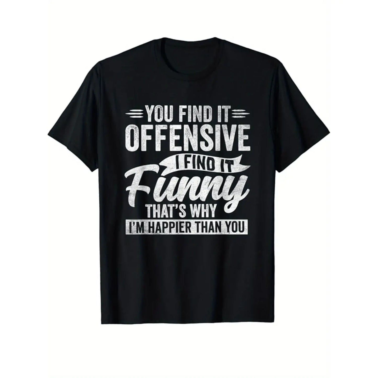 100%25 Cotton Summer T Shirts Mens Funny Print Cotton Top Casual Short Sleeve Crew Neck T Shirt Mens Clothing For Outdoor Black -1 A79 T-Shirt For Men and Women