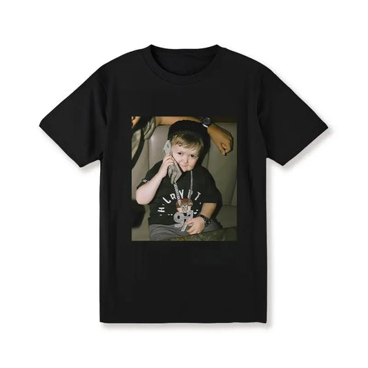 Women's Cotton Short-Sleeve Casual Classic Fabric T-Shirt - Funny Hasbulla Magomedov Money Phone Mini Khabib Meme Design