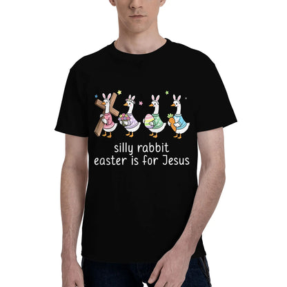 Religious Easter T-Shirt |   Silly Rabbit Ducks Holding Cross & Eggs Gift