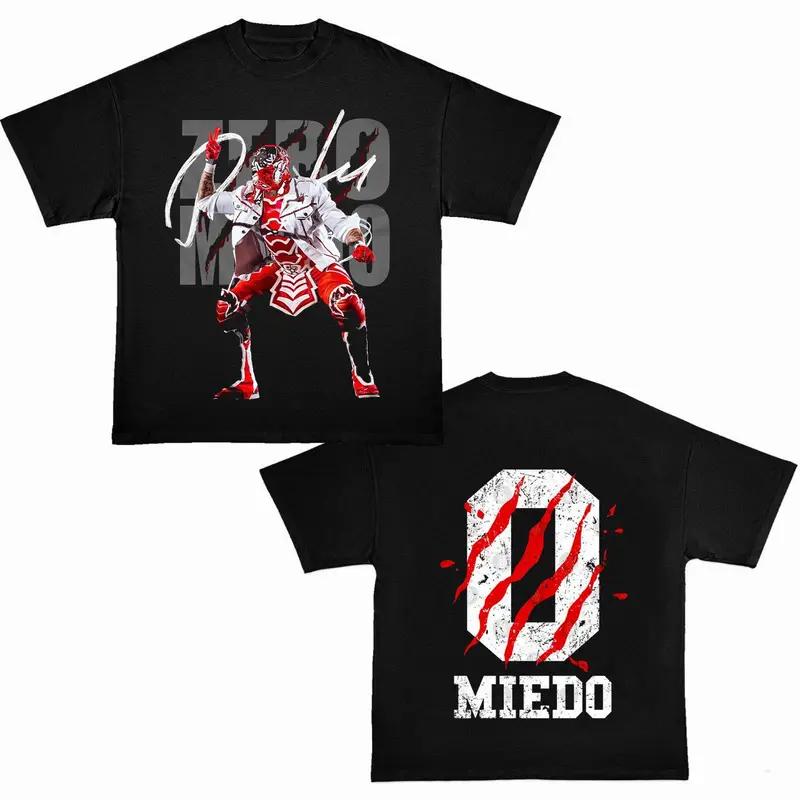 Penta Cero Miedo Crew Neck T-Shirt - WWE Fan Apparel, 0 Fear Pro Wrestling Merch, Oversized Graphic Streetwear, Unisex Short-Sleeve Casual Top