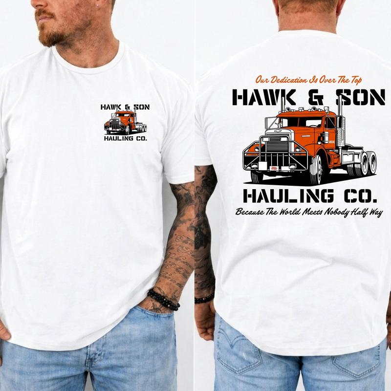 "Over The Top" Trucker Shirt – Vintage Arm Wrestling Movie T-Shirt – Classic 80s Graphic Tee – Retro Film-Inspired Top – Made in USA – Casual Apparel Gift for Truck Drivers & Movie Fans – Men's & Women's Daily Streetwear – The Perfect Father's Day Gift