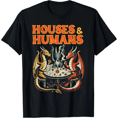 Gaming Houses Humans Funny Rpg Parody Gamer Men  T-Shirt,summerwins