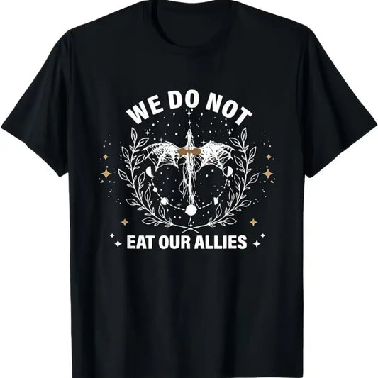 #TikTokShopRestock  Plus Size We Do Not Eat Our Allies Dragon Rider 4th Wing Book Bookish T-Shirt