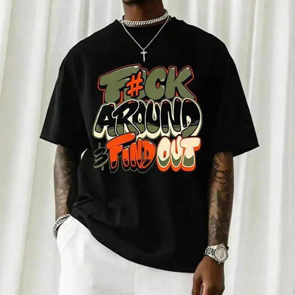 Men’s Y2K street hip-hop retro loose-fit short-sleeve T-shirt, a casual urban trend top. tiktokshopspringglowup