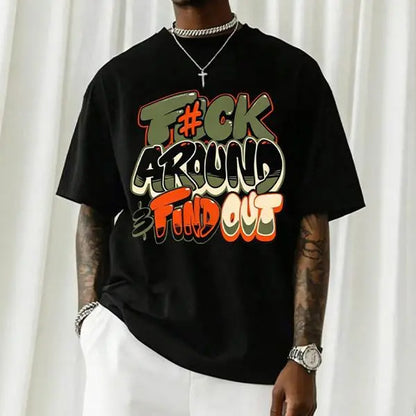 Men’s Y2K street hip-hop retro loose-fit short-sleeve T-shirt, a casual urban trend top. tiktokshopspringglowup