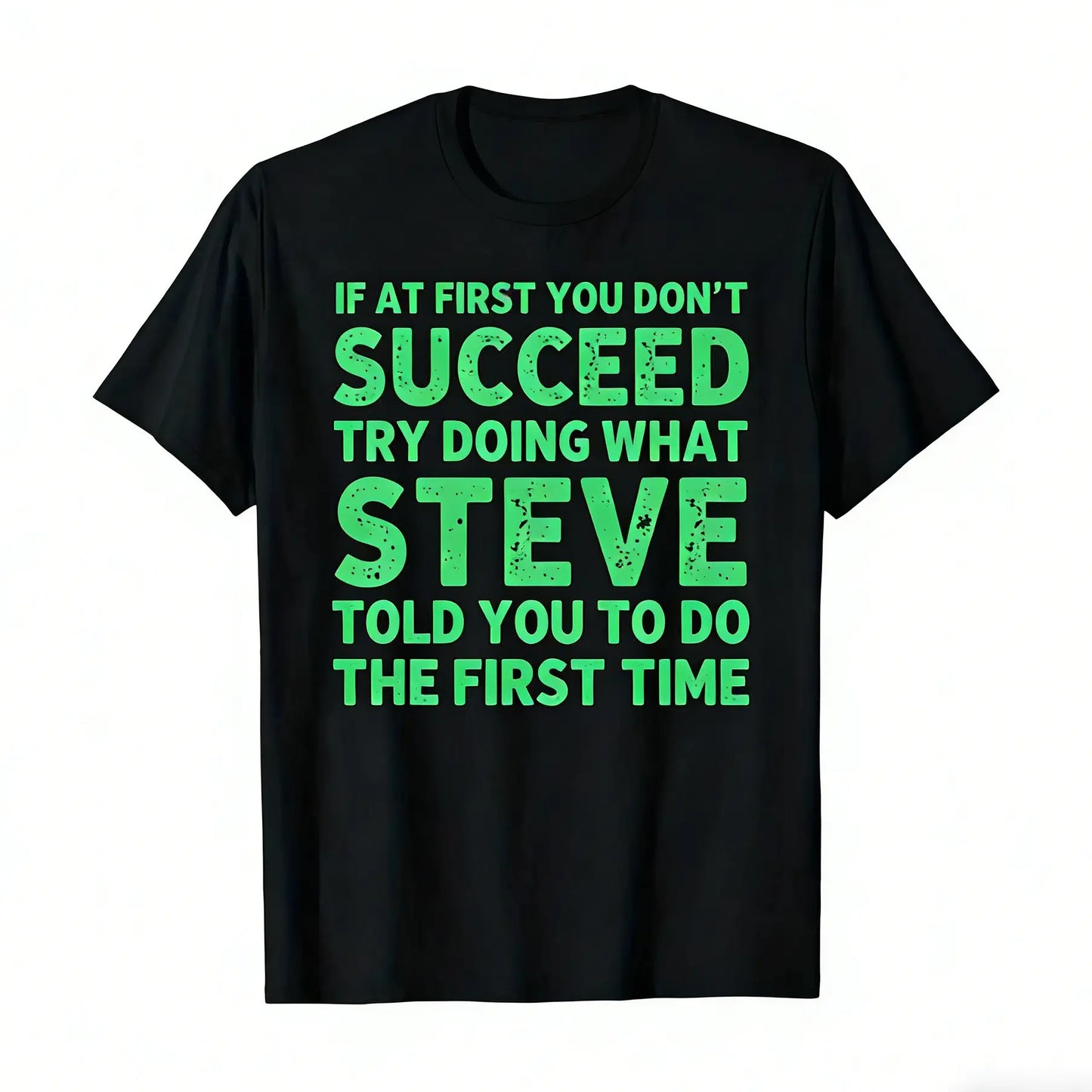 Men's Funny Sarcastic Quote Graphic T-Shirt, Heavyweight Loose Fit Short Sleeve Streetwear Top for Daily Wear & Parties, Tshirt, Menswear