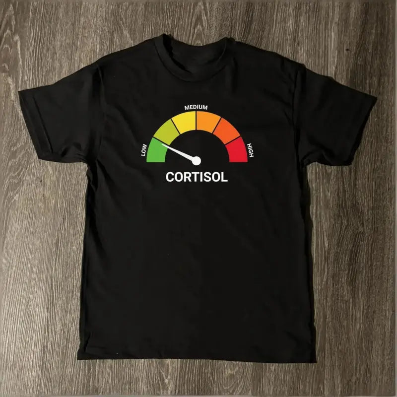 High Cortisol Low Cortisol Funny Casual 100%25 Cotton Heavyweight Short Sleeve T-Shirt / Crewneck Sweatshirt / Hoodie men's t shirts away shirt unisex graphic