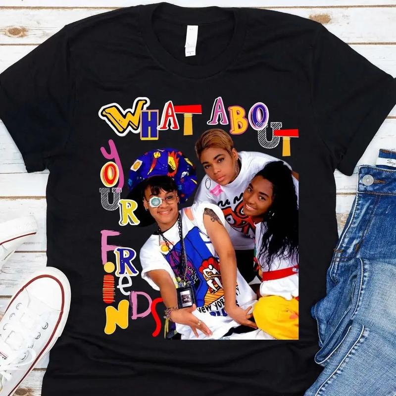TLC What About Your Friends Tee Unisex TLC Girl Group Shirt 90s Inspired TLC Band Tshirt T-Boz Left Eye Chili R&B Group ZuluSky,Men's,Regular,Fit Textured Knit Top,belle,princess,book tee,grade,,baby,dee,music,note,,graphic,mechanic,,trai,halloween,shirts