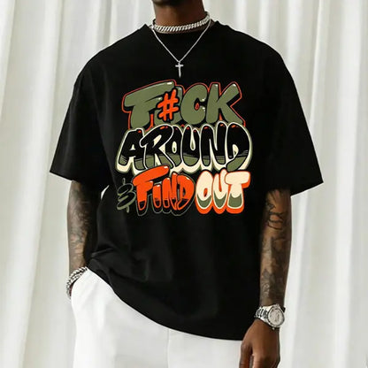 Men’s Y2K street hip-hop retro loose-fit short-sleeve T-shirt, a casual urban trend top. tiktokshopspringglowup