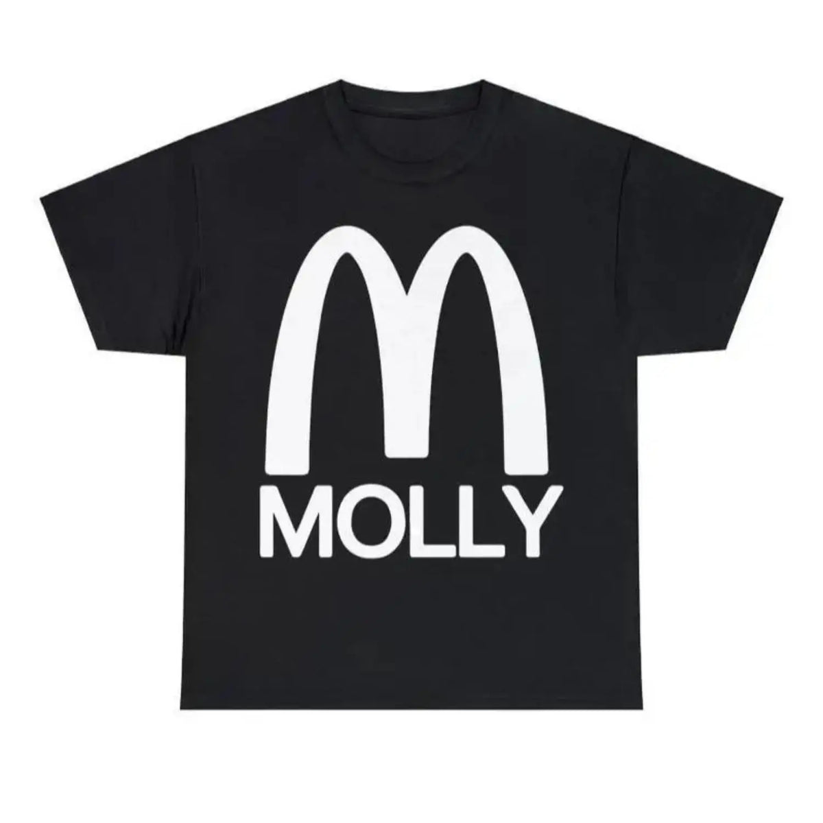 Y2K Style Molly McDonalds Crewneck Graphic T shirt Vintage Funny Parody Unisex Streetwear Casual Shortsleeve Tropical Inspired