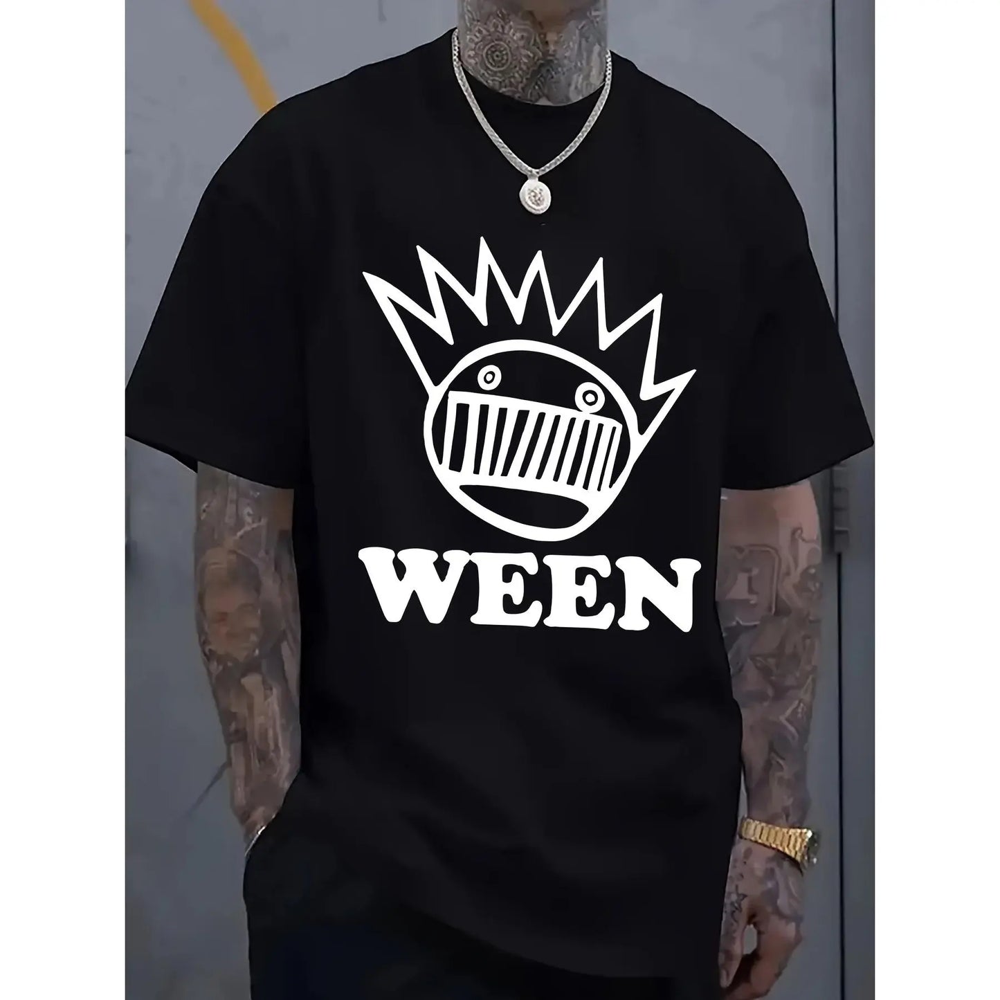 Ween Archives Funny Men's Short Sleeve Graphic T-shirt
